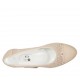 Decolté da donna con borchie in camoscio forato e pelle rosa zeppa 4 - Misure disponibili: 32, 33, 34, 42, 43, 44, 45