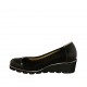 Decolté da donna con borchie in camoscio forato e pelle nera zeppa 4 - Misure disponibili: 33, 34, 42, 43, 45