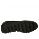 Zapato de salon con tachuelas para mujer en gamuza perforada y piel negra cuña 4 - Tallas disponibles:  33, 34, 42, 43, 45