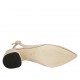 Slingback für Damen aus rosafarbenem Wildleder Absatz 5 - Verfügbare Größen:  32, 42, 43, 45