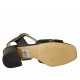 Sandalo da donna con cinturino in pelle nera tacco 5 - Misure disponibili: 32, 33, 34, 42, 45