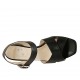 Sandalo da donna con cinturino in pelle nera tacco 5 - Misure disponibili: 32, 33, 34, 42, 45