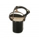 Sandalo da donna con cinturino in pelle nera tacco 5 - Misure disponibili: 33, 34, 42, 43, 44, 45