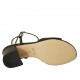 Sandalo da donna con cinturino in pelle nera tacco 5 - Misure disponibili: 33, 34, 42, 43, 44, 45