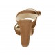 Sandale avec plateforme pour femmes en daim marron terre talon 10 - Pointures disponibles:  32, 33, 34, 42, 43, 44, 46