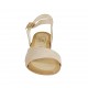 Sandale pour femmes avec courroie en daim beige sable talon 2 - Pointures disponibles:  42, 43, 44, 47