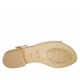 Sandalo da donna con cinturino in camoscio sabbia tacco 2 - Misure disponibili: 42, 43, 44, 47