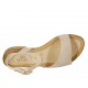 Sandalo da donna con cinturino in camoscio sabbia tacco 2 - Misure disponibili: 42, 43, 44, 47