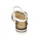 Sandalo con cinturino da donna in pelle bianca zeppa 2 - Misure disponibili: 33, 42, 43, 44, 45, 46