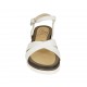 Sandalo con cinturino da donna in pelle bianca zeppa 2 - Misure disponibili: 33, 42, 43, 44, 45, 46