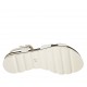 Sandalo con cinturino da donna in pelle bianca zeppa 2 - Misure disponibili: 33, 42, 43, 44, 45, 46