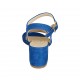 Sandalo da donna con cinturino in camoscio bluette tacco 5 - Misure disponibili: 32, 33, 34, 42, 43, 44, 45, 46