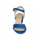 Sandale pour femmes avec courroie en daim bleuet talon 5 - Pointures disponibles:  32, 42, 43, 44, 45