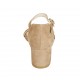 Scarpa aperta da donna in camoscio beige con cinturino tacco 5 - Misure disponibili: 43, 45