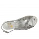 Sandalo da donna in camoscio grigio e pelle stampata laminata grigia e argento zeppa 5 - Misure disponibili: 31, 33, 34, 42, 44, 45
