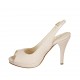 Sandalia para mujer en piel color desnudo con plataforma tacon 9 - Tallas disponibles:  32, 33, 34, 42, 44, 45, 46, 47