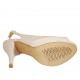 Sandale pour femmes en cuir nue avec plateforme talon 9 - Pointures disponibles:  32, 33, 34, 42, 44, 45, 46, 47