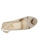 Sandalo da donna con plateau in camoscio taupe tacco 10 - Misure disponibili: 32, 33, 34, 43, 46, 47