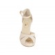 Chaussure ouverte pour femmes avec plateforme et courroie en cuir nue talon 9 - Pointures disponibles:  34, 45, 46, 47