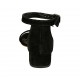 Scarpa aperta da donna con cinturino in camoscio nero tacco 3 - Misure disponibili: 32, 33, 34, 42, 43, 44