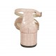 Zapato abierto con cinturon para mujer en charol estampado rosa tacon 4 - Tallas disponibles:  42, 43, 44