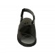 Sandalo da donna con velcro in pelle e vernice nera zeppa 3 - Misure disponibili: 34, 42, 43, 44