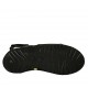 Sandalo da donna con velcro in pelle e vernice nera zeppa 3 - Misure disponibili: 34, 42, 43, 44
