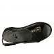 Sandalo da donna con velcro in pelle e vernice nera zeppa 3 - Misure disponibili: 34, 42, 43, 44