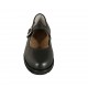 Scarpa da donna in pelle nera con cinturino e plantare estraibile zeppa 3 - Misure disponibili: 33, 34, 42, 43, 44, 45