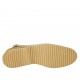Zapato destalonado para mujer en piel de color beis tacon 3 - Tallas disponibles:  34, 42, 45