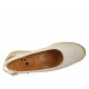 Slingback für Damen aus beigefarbenem Leder Absatz 3 - Verfügbare Größen:  34, 42, 45