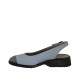 Chanel da donna in pelle azzurra e vernice blu tacco 3 - Misure disponibili: 34, 42, 44, 45