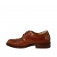 Scarpa stringata derby con puntale da uomo in pelle color cuoio - Misure disponibili: 36, 37, 38, 46, 47, 48, 49, 50