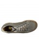Man's laced shoe with removable insole in grey nubuck leather and pierced suede - Available sizes:  37, 38, 46, 47, 48, 49, 50