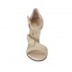 Chaussure ouverte pour femmes avec courroie et boucle en cuir nue talon 11 - Pointures disponibles:  32, 33, 34, 42, 43, 46, 47