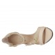 Scarpa aperta da donna con cinturino e fibbia in pelle nude tacco 11 - Misure disponibili: 32, 33, 34, 42, 43, 45, 46, 47