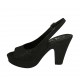 Sandalo da donna glitterato nero con plateau e tacco 10 - Misure disponibili: 32, 33, 34, 43