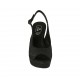 Woman's glittered black platform sandal heel 10 - Available sizes:  32, 33, 34, 43