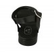 Woman's sandal in black leather and patent leather heel 2 - Available sizes:  32, 33, 34, 43, 44