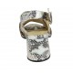 Woman's sandal in multicolored printed leather heel 5 - Available sizes:  33, 43, 44, 45