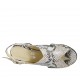 Sandalo da donna in pelle stampata multicolore tacco 5 - Misure disponibili: 33, 43, 44, 45
