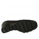 Woman's pump in black transparent fabric and patent leather with removable insole wedge heel 5 - Available sizes:  34, 43, 44
