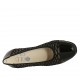Decolté da donna in tessuto trasparente e vernice nera con plantare estraibile zeppa 5 - Misure disponibili: 34, 43, 44