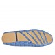 Mocassin avec semelle amovible et glands pour femmes en cuir imprimé bleu - Pointures disponibles:  43