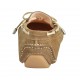 Mocassino da donna con lacci e plantare estraibile in camoscio beige - Misure disponibili: 33, 34, 42, 43, 44, 45, 46