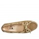 Mocassino da donna con lacci e plantare estraibile in camoscio beige - Misure disponibili: 33, 34, 42, 43, 44, 45, 46