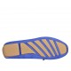 Mocasino para mujer con cordones y plantilla extraible en gamuza azul aciano - Tallas disponibles:  34