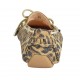 Woman's laced car shoe with removable insole in spotted suede - Available sizes:  33, 46