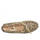 Woman's laced car shoe with removable insole in spotted suede - Available sizes:  33, 46