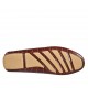 ?Mocasino con plantilla extraible y borlas para mujer en piel estampada marron - Tallas disponibles:  33, 42, 43